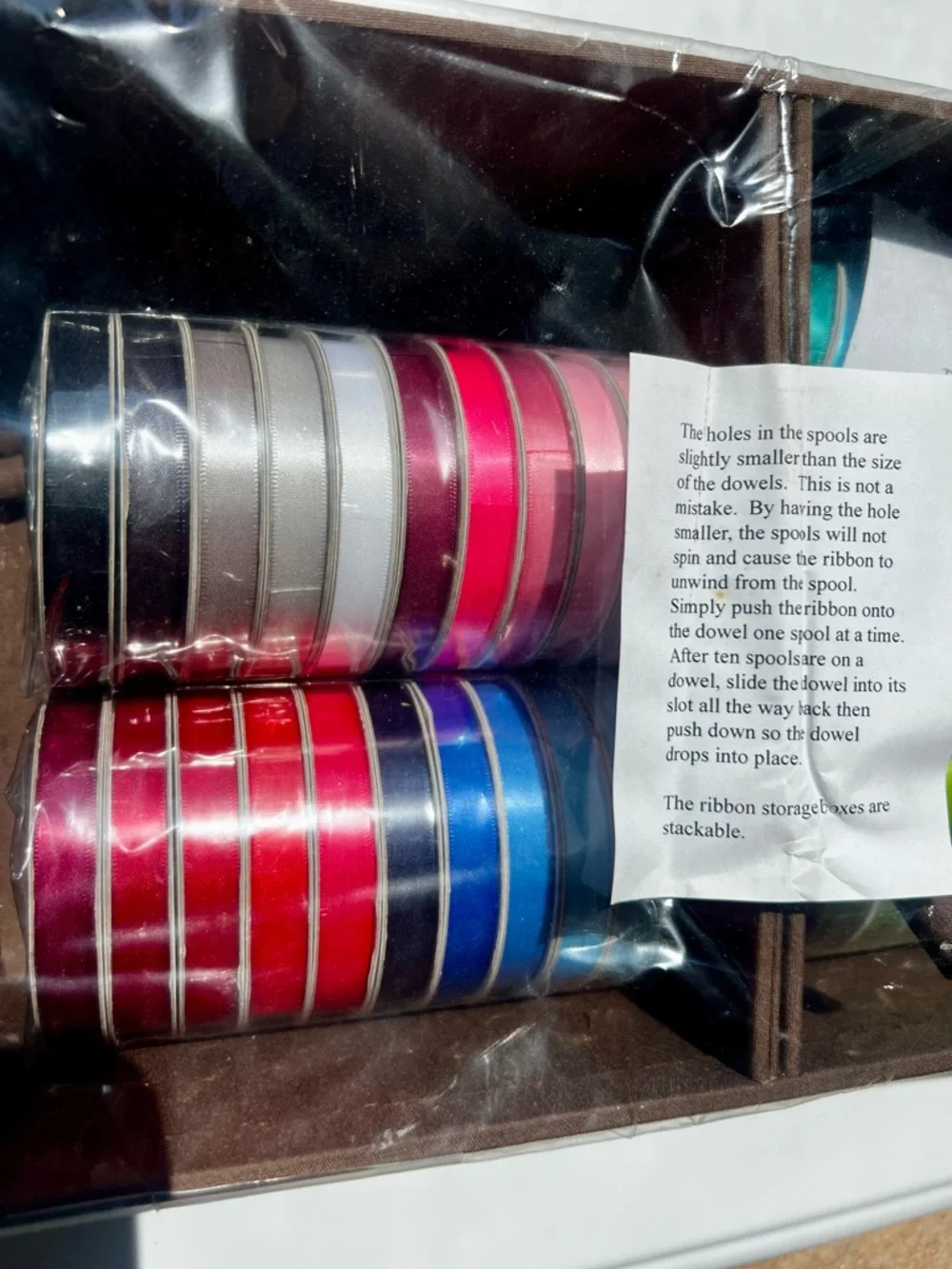 Assorted Satin Ribbon Spools - Multi Color Pack - Picture 3 of 4